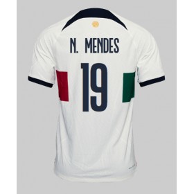 Portugal Nuno Mendes #19 Borta Kläder VM 2022 Kortärmad
